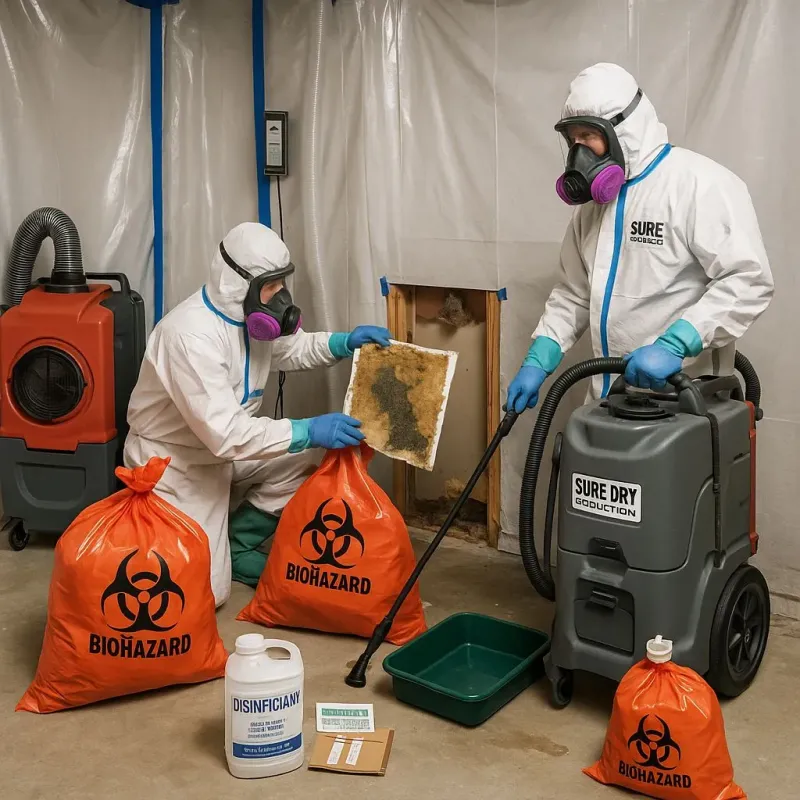 Contaminated Water Handling Protocols process in Laurel Hill, NC